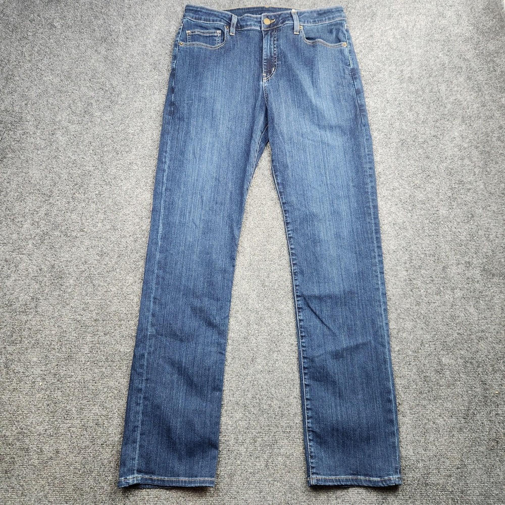 Aviator Fly Straight Jeans Womens 30 Vintage Indigo Mid Rise Stretch Denim USA